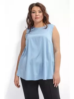 Топы Топ атласный, голубой арт.3640