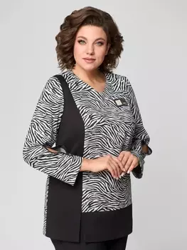 Туники 1156А черно-белый