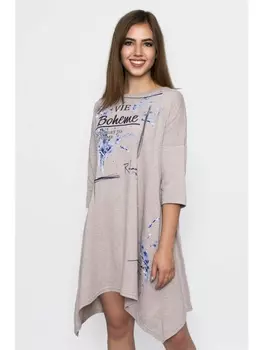 Туники Платье Лаванда, бежевая