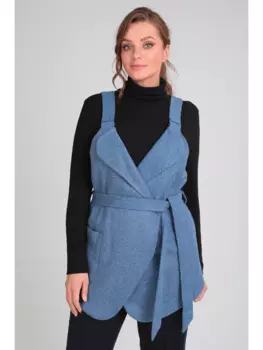 Жилеты 36281 голубой