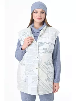 Жилеты 7093 молочно-голубой