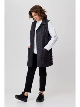 Жилеты 972 черный+белый