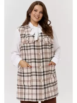 Жилеты М154/1 бежевый-орех