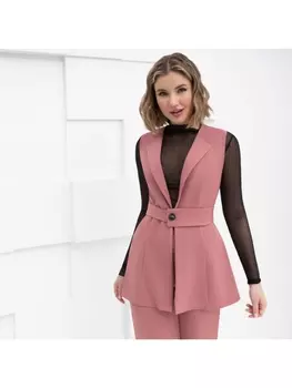 Жилеты Получаю грант (чайная роза, с поясом)