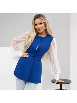 Жилеты Получаю грант (королевский синий, с поясом)