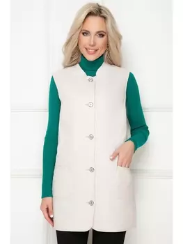 Жилеты ЖИЛЕТ ЭНРИТО (БЕЙЖ ВАЙТ) 45В2095