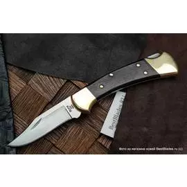 Нож Buck B0112BRS Ranger - нож складной, сталь 420НС, рукоять макассар