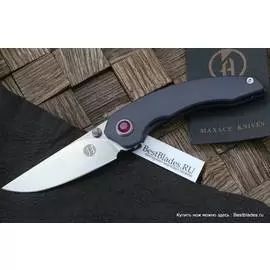 Нож складной Maxace Yu (Пурпурная рукоять,Стоунвош,M390)MY03