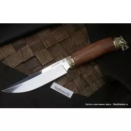 Нож Странник (95х18,литье латунь)
