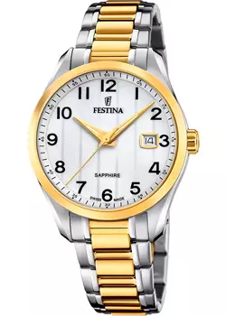 fashion наручные мужские часы Festina F20027.1. Коллекция Swiss Made
