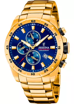 fashion наручные мужские часы Festina F20541.2. Коллекция Timeless Chronograph
