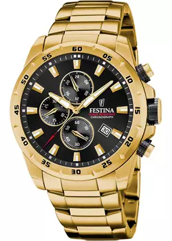 fashion наручные мужские часы Festina F20541.4. Коллекция Timeless Chronograph