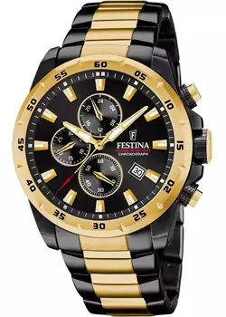 fashion наручные мужские часы Festina F20563.1. Коллекция Timeless Chronograph