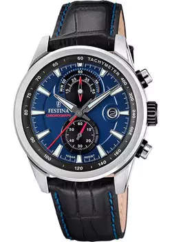fashion наручные мужские часы Festina F20695.5. Коллекция Timeless Chronograph