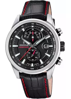 fashion наручные мужские часы Festina F20695.6. Коллекция Timeless Chronograph