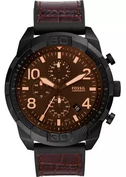 fashion наручные мужские часы Fossil FS5713. Коллекция Bronson Chronograph