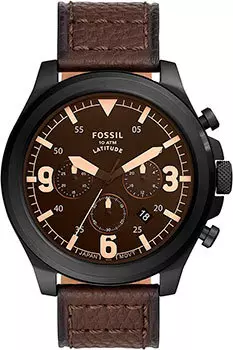 fashion наручные мужские часы Fossil FS5751. Коллекция Latitude