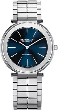 fashion наручные мужские часы Herbelin 1222B15S. Коллекция Newport Slim