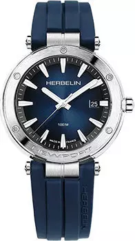 fashion наручные мужские часы Herbelin 12288A15CB. Коллекция Newport
