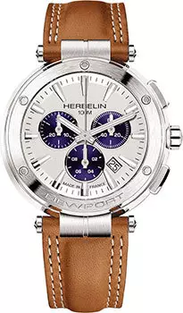 fashion наручные мужские часы Herbelin 37688A42GD. Коллекция Newport Chrono