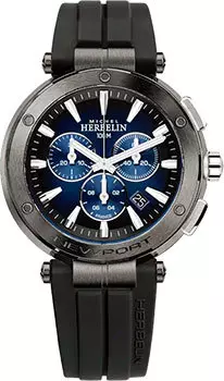 fashion наручные мужские часы Herbelin 37688G33TCA. Коллекция Newport Chrono
