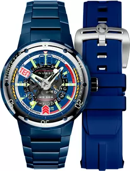 fashion наручные мужские часы Nubeo NB-6090-33. Коллекция MARINER 9 AUTOMATIC