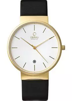 fashion наручные мужские часы Obaku V153GDGWRB. Коллекция leather