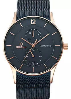 fashion наручные мужские часы Obaku V157GMVLML. Коллекция Mesh
