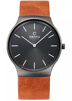 fashion наручные мужские часы Obaku V178GXUURZ. Коллекция Leather