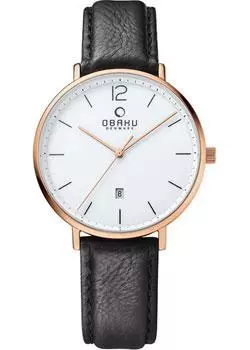 fashion наручные мужские часы Obaku V181GDVWRB. Коллекция Leather