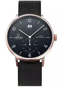 fashion наручные мужские часы Obaku V190GDVBMB. Коллекция Mesh