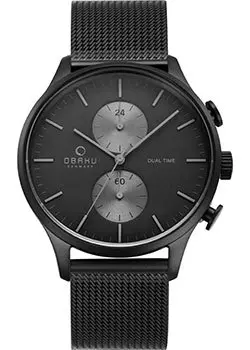 fashion наручные мужские часы Obaku V196GUBBMB. Коллекция Mesh