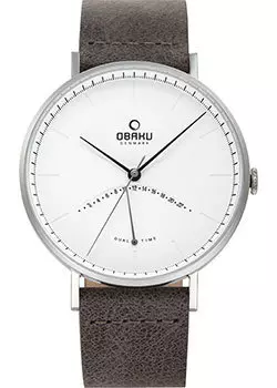 fashion наручные мужские часы Obaku V213GUCIRJ. Коллекция Leather