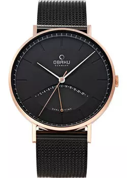 fashion наручные мужские часы Obaku V213GUVBMB. Коллекция Mesh