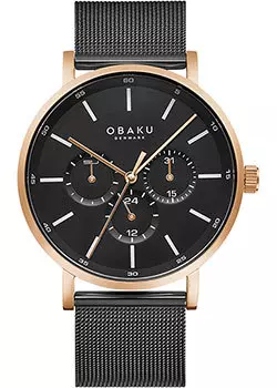 fashion наручные мужские часы Obaku V246GMVBMB. Коллекция Mesh