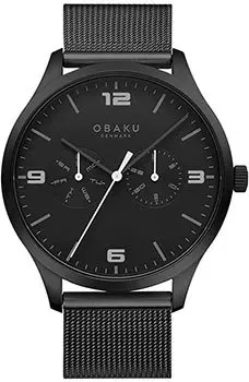 fashion наручные мужские часы Obaku V249GMBBMB. Коллекция Mesh