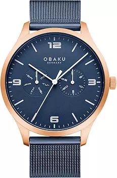 fashion наручные мужские часы Obaku V249GMVLML. Коллекция Mesh