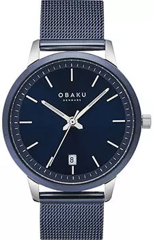 fashion наручные мужские часы Obaku V270GDHLML. Коллекция Salvie