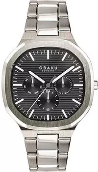 fashion наручные мужские часы Obaku V275GMCBSC. Коллекция Oktant