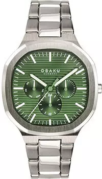 fashion наручные мужские часы Obaku V275GMCESC. Коллекция Oktant