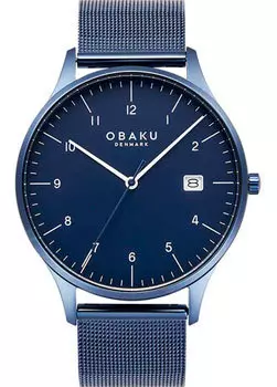 fashion наручные мужские часы Obaku V298GDLLML. Коллекция Chia