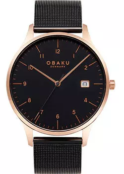 fashion наручные мужские часы Obaku V298GDVBMB. Коллекция Chia