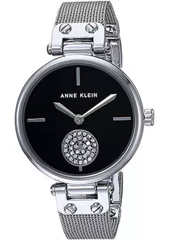 fashion наручные женские часы Anne Klein 3001BKSV. Коллекция Crystal