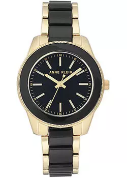 fashion наручные женские часы Anne Klein 3214BKGB. Коллекция Plastic