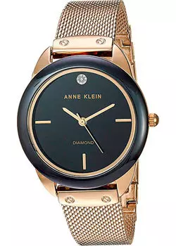 fashion наручные женские часы Anne Klein 3258BKGB. Коллекция Diamond