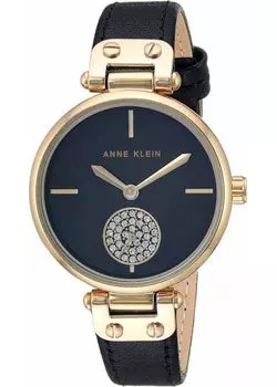 fashion наручные женские часы Anne Klein 3380BKBK. Коллекция Crystal