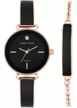 fashion наручные женские часы Anne Klein 3620BKST. Коллекция Box Set