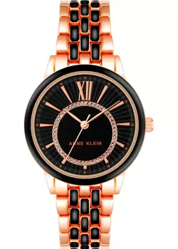 fashion наручные женские часы Anne Klein 3924BKRG. Коллекция Metals