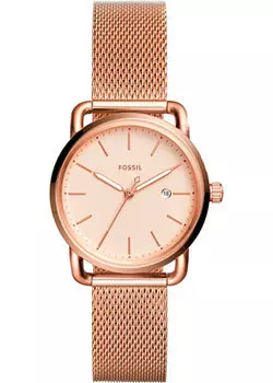 fashion наручные женские часы Fossil ES4333. Коллекция The Commuter