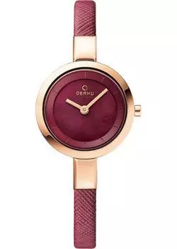 fashion наручные женские часы Obaku V129LXVQRD. Коллекция Leather